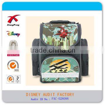 adjustable helicopter children backpack polyester 3D mesh surface kids school bag