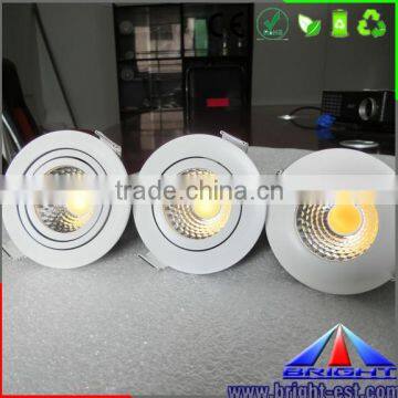 unadjustable and adjustable led down lights,COB LED Downlight 5w 7w 15w with CE RoHs