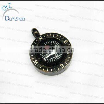 Fashion stainless steel compass pendant charms and pendant necklace jewelry