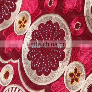 Hot Sale Latest Swiss Wedding Lace Fabric / African Organza Lace Fabric for Fashion Dress photo-2