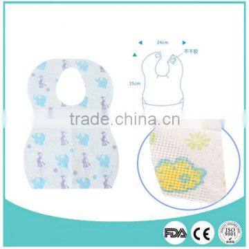 Hot sales easy to use happy baby disposable bibs