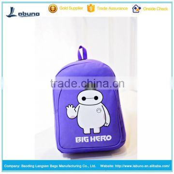 Factory direct sale Baymax pattern nylon backpack