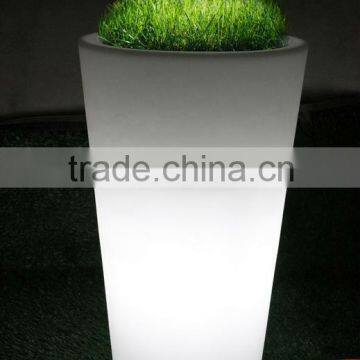GR0770 Rotational Molded lighting Plastic garden pot/flower pot/outdoor flower pot/outside garden planter