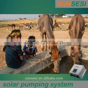 1.5kW three phase 220V 50Hz ourdoor head 120-170m rated flow 1m3/h solar pumping system for irrigation