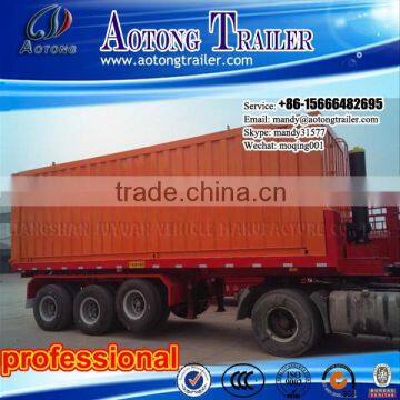 Light Weight Lift Axle 30-60 Tons Tipping Truck Semi Dump Trailer For Sale