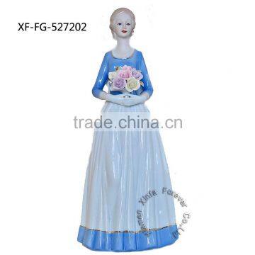 high quality miniature ceramic figurine people for home decor