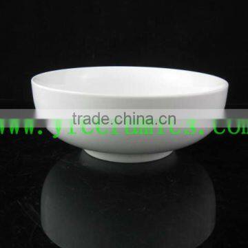 YF15052 white ceramic noodle bowl
