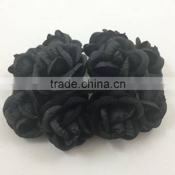 Black, Large Handmade Mulberry Paper Flower, Wedding Party, Scrap-booking Crafts R60
