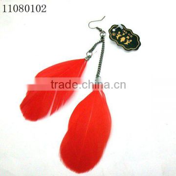 2012 fashion head bands with feather earring wholesale