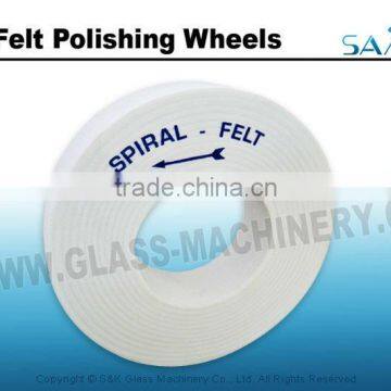 New product glass beveling tools wool felt polishing wheels
