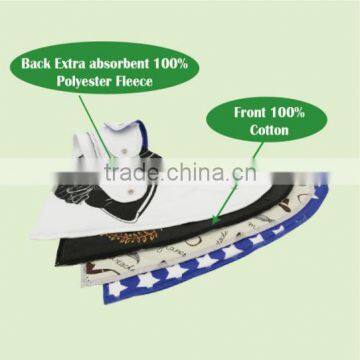 Hot Sale Popular Stylish 100% Cotton Alva Baby Bandana Bibs for Cleaning up Saliva photo-4