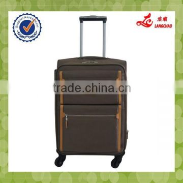 2015 Unique Style China Factory Trolley Case Fashion Soft Easy Carrying Travel Suitcase