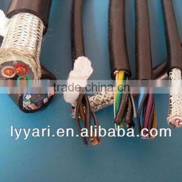 XLPE insulated PVC sheath Copper conductor woven screened multi core flexible control power cable