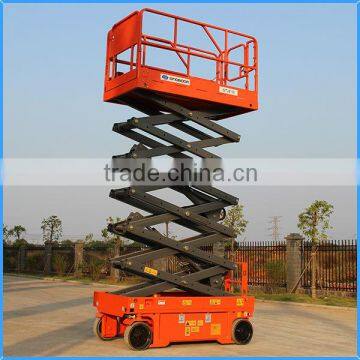 Electric scissor lift platform of load rise