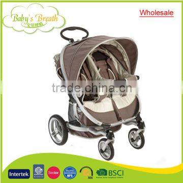 BS-44A wholesale softtextile china double baby stroller baby buggy manufacturer