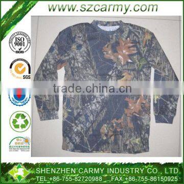 100 percent cotton anti-Static realtree long sleeve hunting tshirt