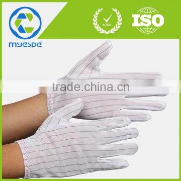 good anti-static gloves /white double side anti-static gloves/clean room gloves/