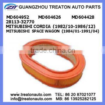 AIR FILTER MD604952 MD604626 MD604428 28113-32770 FOR MITSUBISHI CORDIA 82-86 SPACE WAGON 84-91