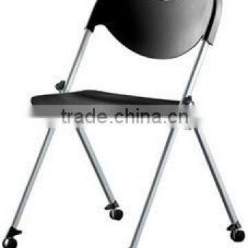 Plastic stacking Chair with Caster