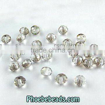 Wholesale 4MM Popular Ordinary Color Flat Round Crystal Glass Beads PB-CB025