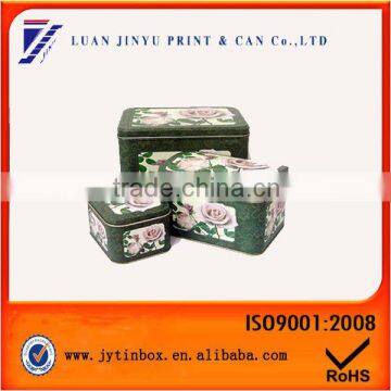 3 piece vintage style collection tin set