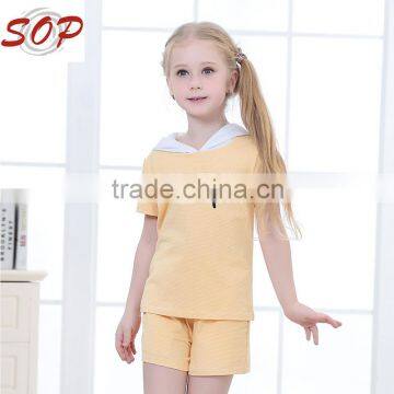 Yellow t-shirt 2016 latest style kids clothes children's clothing sets wholesale                        
                                                Quality Choice