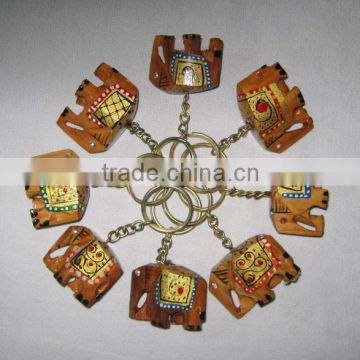 Buy Wooden Elephant Key Chain / Elephant Key Rings / Handicrafts Gift Items