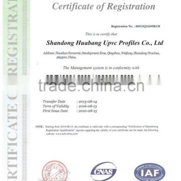 Best Selling Plastic Products/upvc Profiel for Window and Door