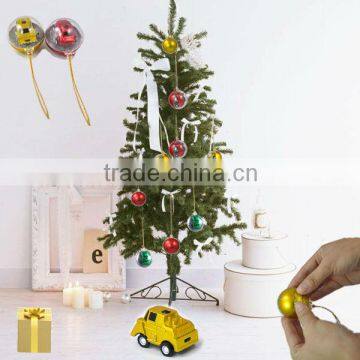 Ingenious Christmas Decoration Christmas Balls with a Mini Remote Control Car Inside