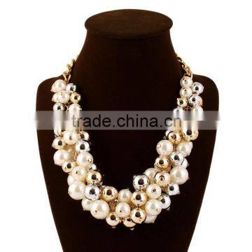 Wholesale 2015 costume jewelry necklace, jewelry necklace set pearl necklace