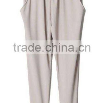 new style for women solid color cool fabric harem pants