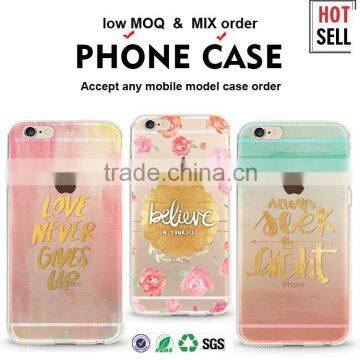 Custom printing phone case for iPhone 5 6 6s plus, transparent mobile phone cover for samsung galaxy s6 s7 edge j7                        
                                                Quality Choice
                                                    M