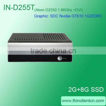 IN-D255T with INTEL Atom D2550 1.86Ghz Mini-ITX thin client mini pc with barebone system