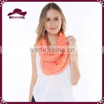 Soft Draped Solid Grange Sheer Scarf Snood