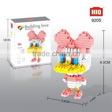 HIQ 210 PCS DIY plastic micro building block toy to kids