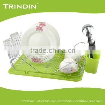 TD128-G S/S stainless steel chrome Iron kitchen dish rack chromed wire dish racks