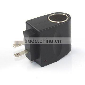 Best selling 1 port 12V1A AC DC LED light cigarette plug adapter