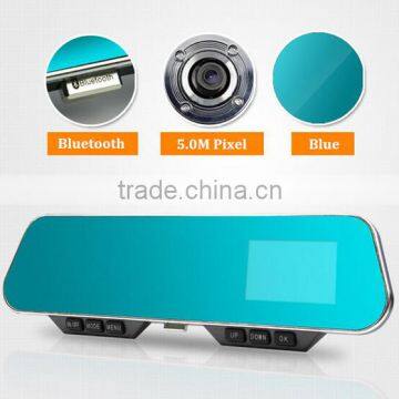 4.3 Inch LCD 1080P Full HD 5.0M Pixel 140 Degree Wide Angle Bluetooth Anti-glare Rearview Mirror Auto DVR Camera