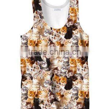 unisex 3d printing full-size printing tank top