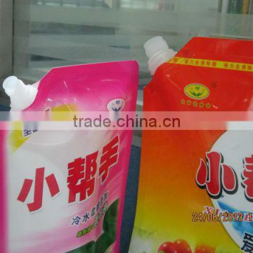 Liquid Detergent Pouch Stand Up Spout Pouch