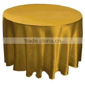 Bright satin round table cloth/table linen for weddings