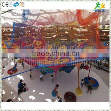 Unique Imported Colorful Nylon Rope Crochet Net for Kids Indoor Playing photo-4
