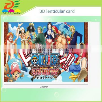 new selling amination 3d lenticular lamination hologram card