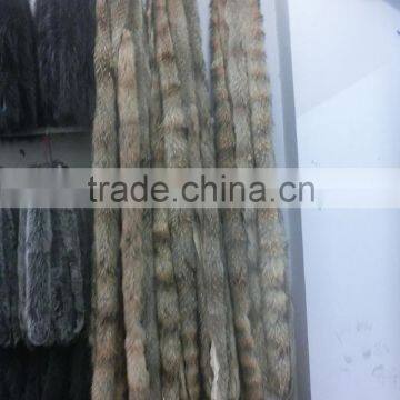 Raccoon Dog Fur For Hood / Raccoon Fur Trimming Strips photo-3