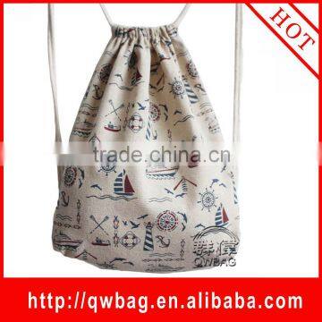 2016 China customize wholesale cheap promotion velvet fabric draw string pouch waterproof polyester/ cotton drawstring shoe bag