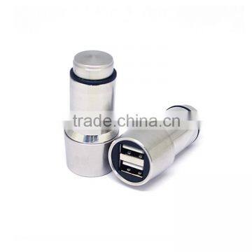 2.1A Dual USB Car ChargerHot Sale 1PC Micro Auto Car Universal 12V 24V To 5V 2Port USB Charger Adapter For Smart phone