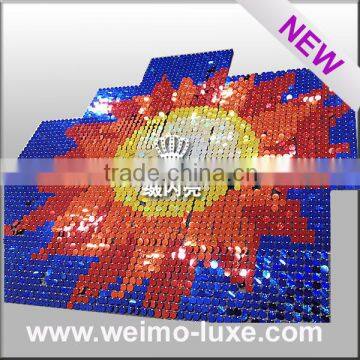 2016 New Patent Sparkling Sequin PVC Wall Backdrop Panels