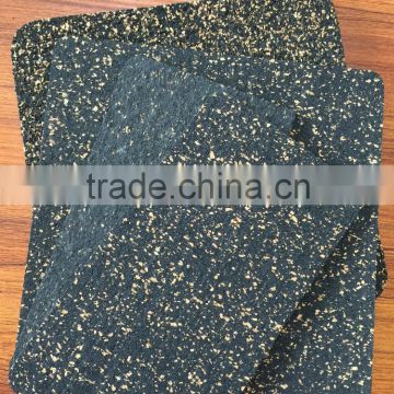 Eco-friendly sound insulating rubber cork underlay in floor to prevent noise pollution, static, impact