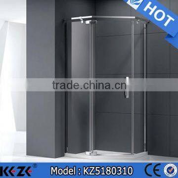 waterproof sliding glass doors support bar shower room made in china