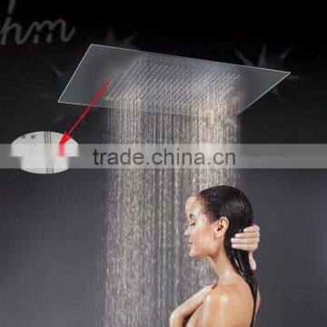 Wholesale Bathroom Accessories 500*360mm Square Shower Head Embedded Ceiling Rainfall Shower Head